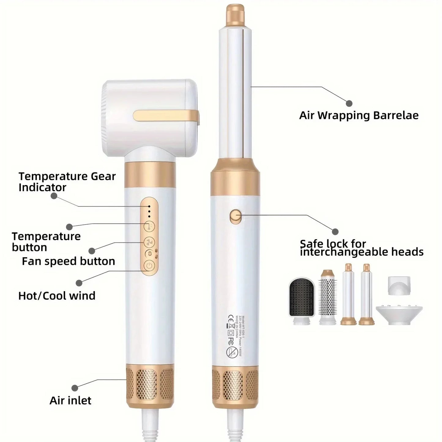 LunaCare AIR Brosse 7 en 1 